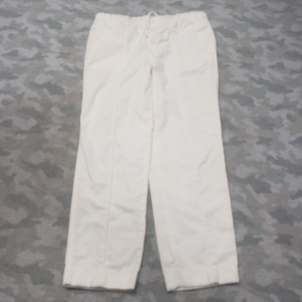 Vintage Nike Pants Womens Medium Beige Straight Leg 90s Pockets